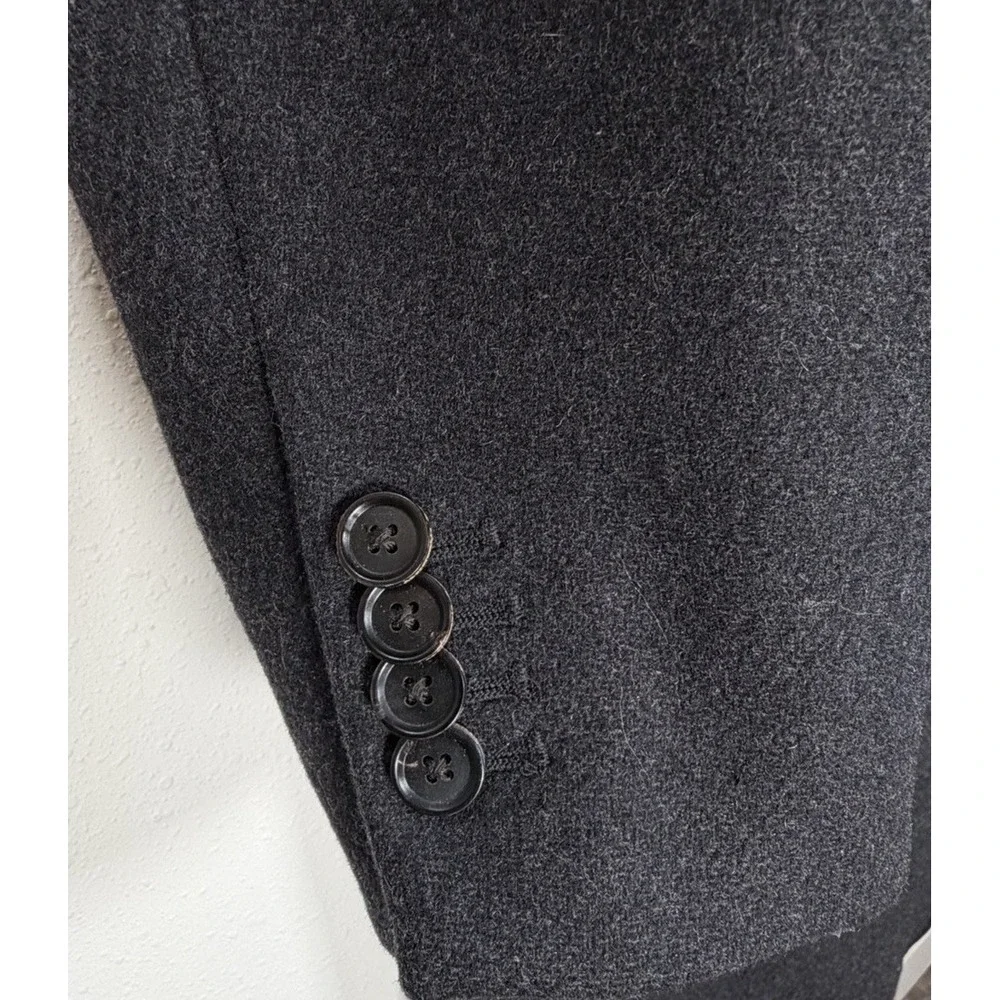Abercrombie & Fitch Coat Men's Wool Blend Overcoat Sz XL Gray Classic Italian